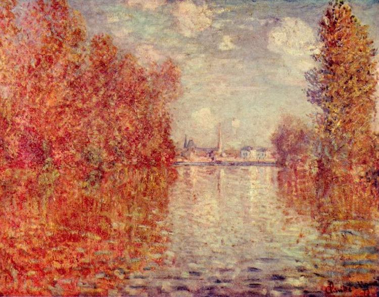 Claude Monet Herbst in Argenteuil oil painting image